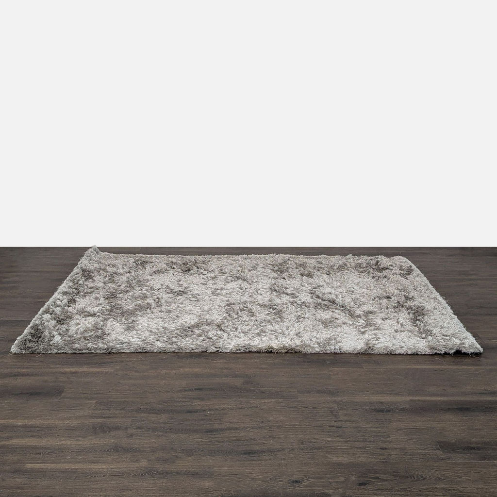 nuLOOM Shimmer 6x9 Shag Area Rug, Soft Gray, Plush High Pile, Modern Style