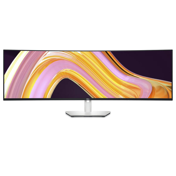 Dell ultra-wide curved monitor with a 49-inch screen, ideal for multitasking and immersive viewing experiences.  