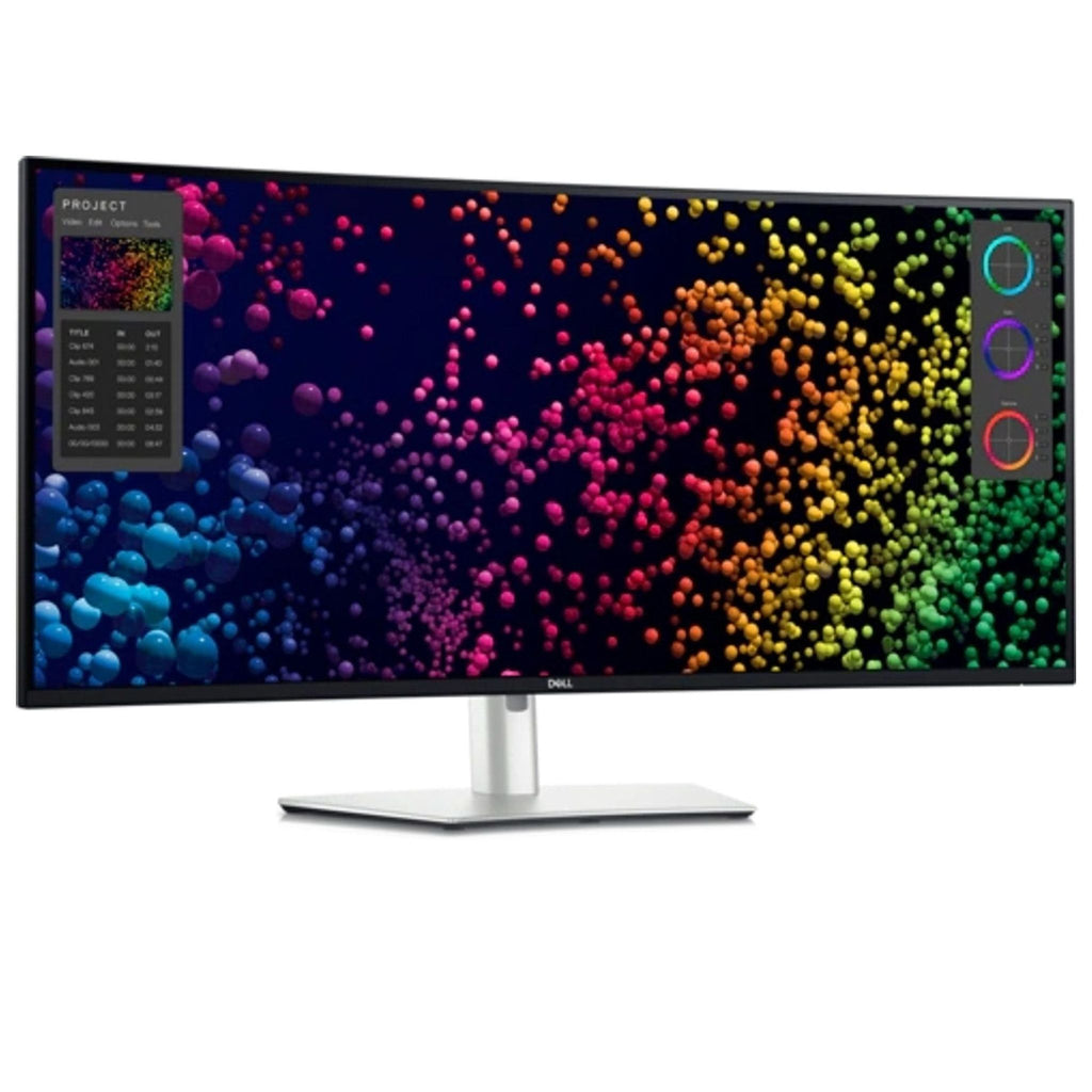 Dell 49-inch curved monitor featuring a wide screen, vivid colors, and a modern design for work or play.