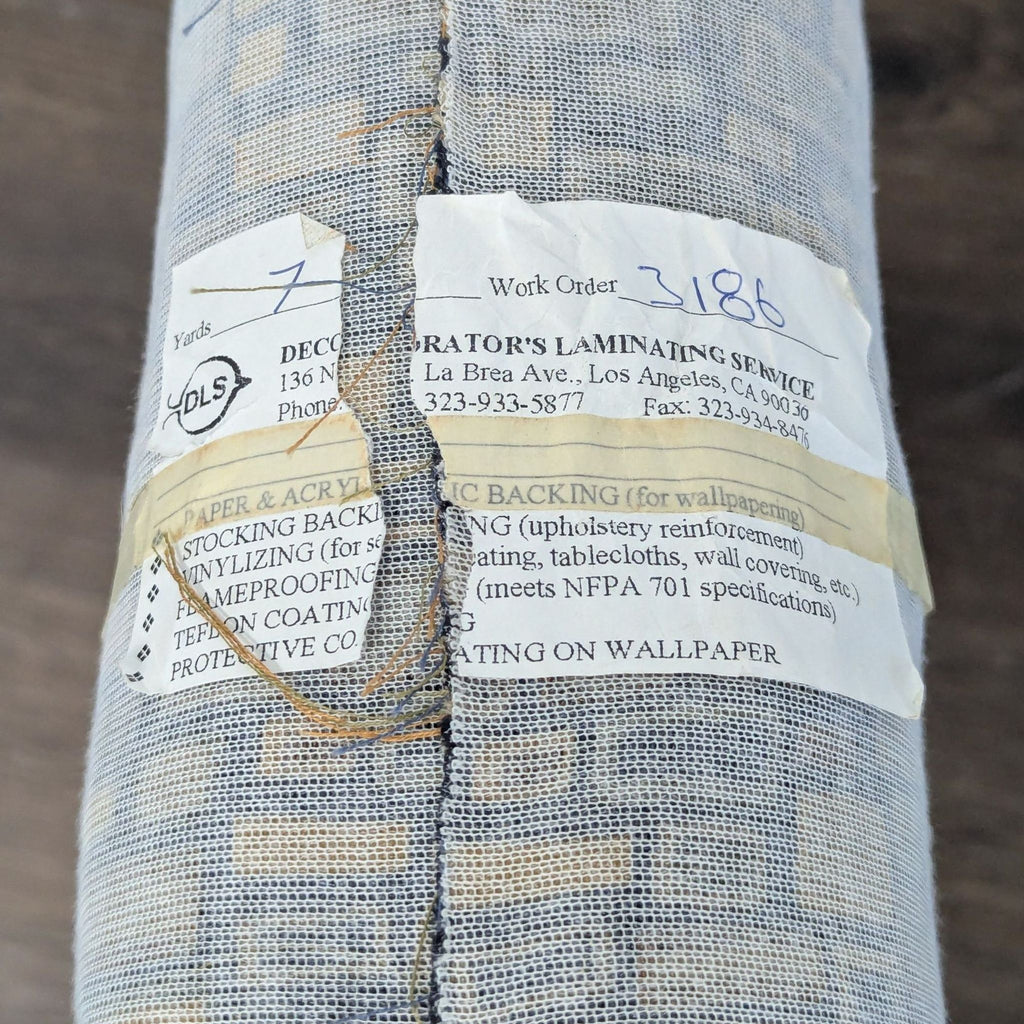 Gildar Designs Geometric Patterned Upholstery Fabric Roll – Beige & Multi-Color
