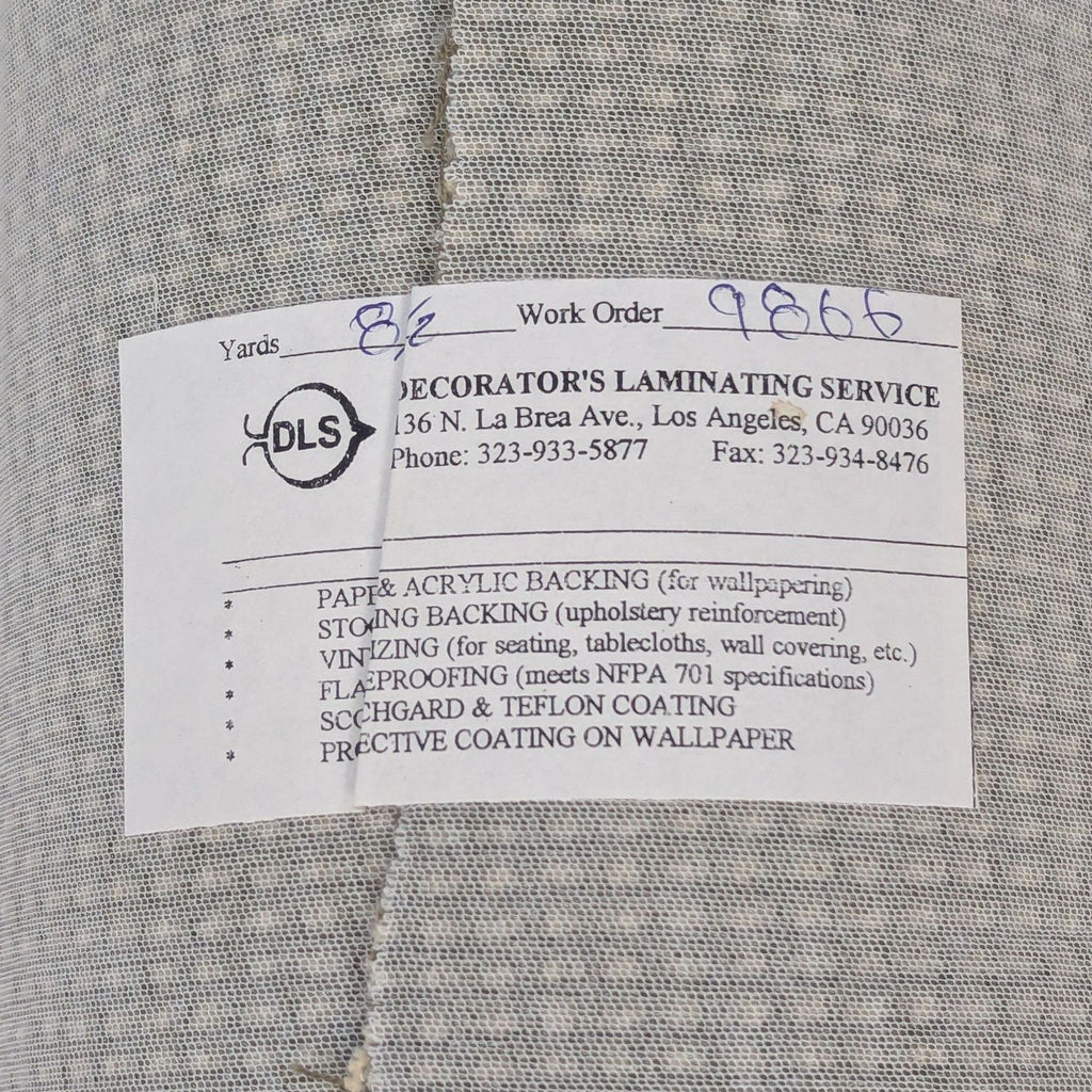 Rolled Beige Textured Upholstery Fabric