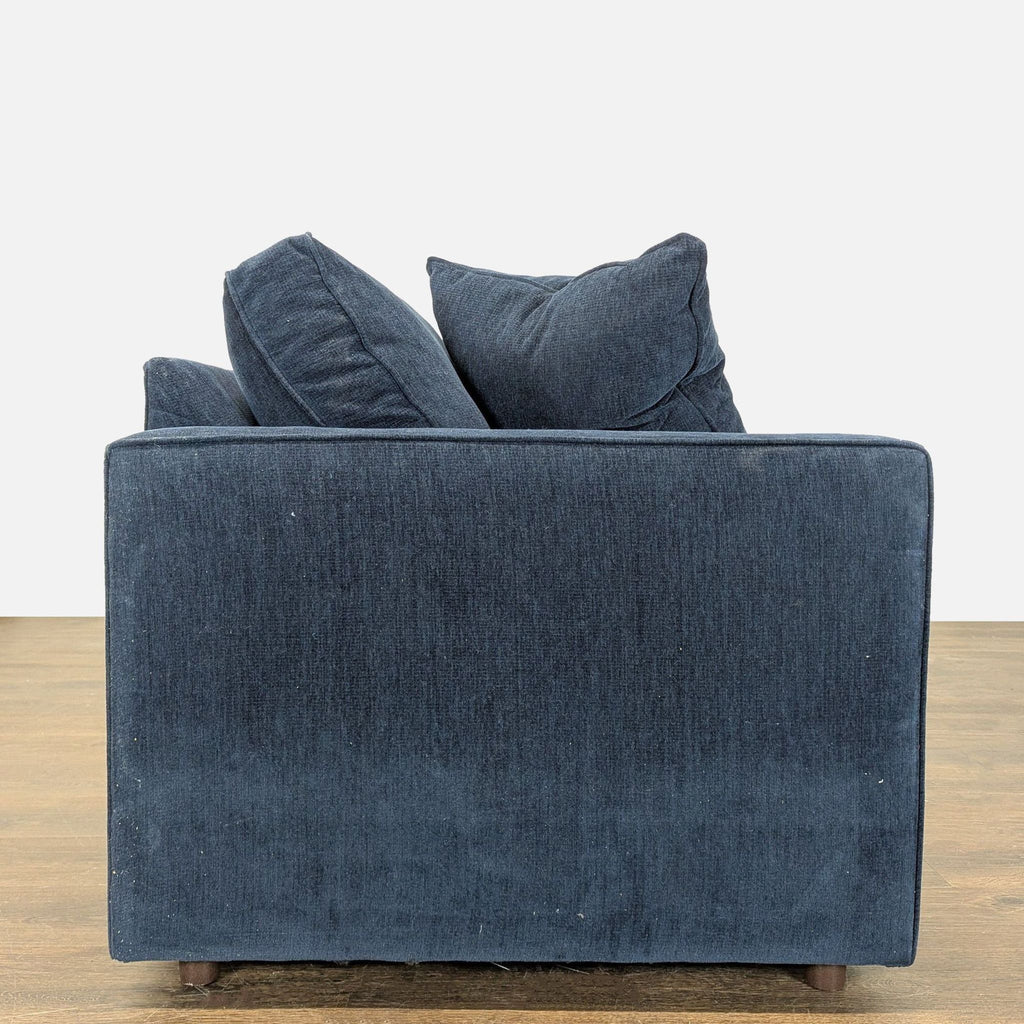 Modern Navy Blue Sleeper Sofa with Pull-Out Bed