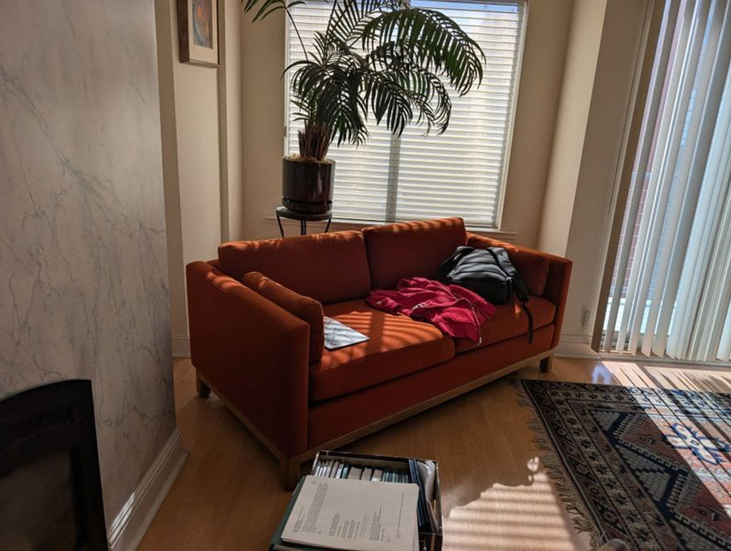 Certainly! As you did not provide the images or a full description, I’ll craft three general, distinct alt texts for a "Loveseat" item, each under 100 characters: