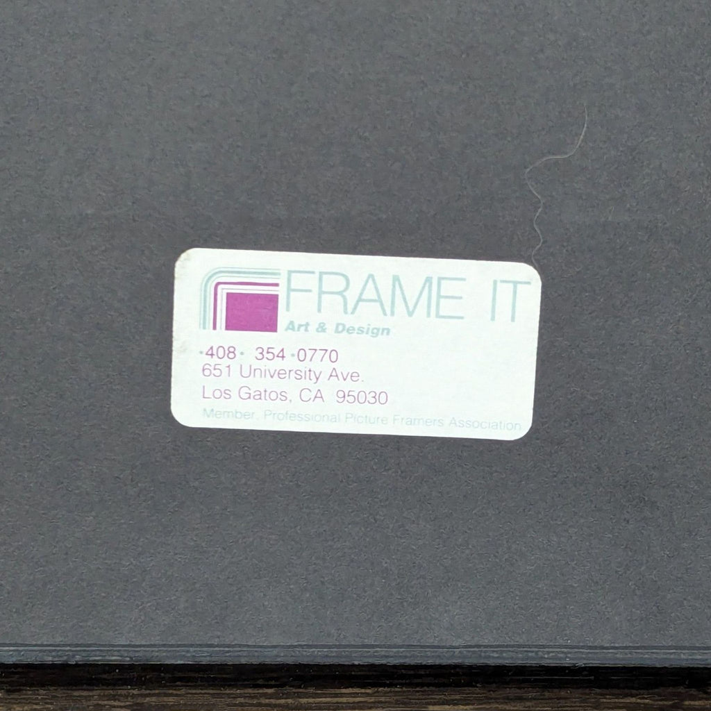 Daniel Kime “Gravity” Framed Abstract Mixed Media Artwork