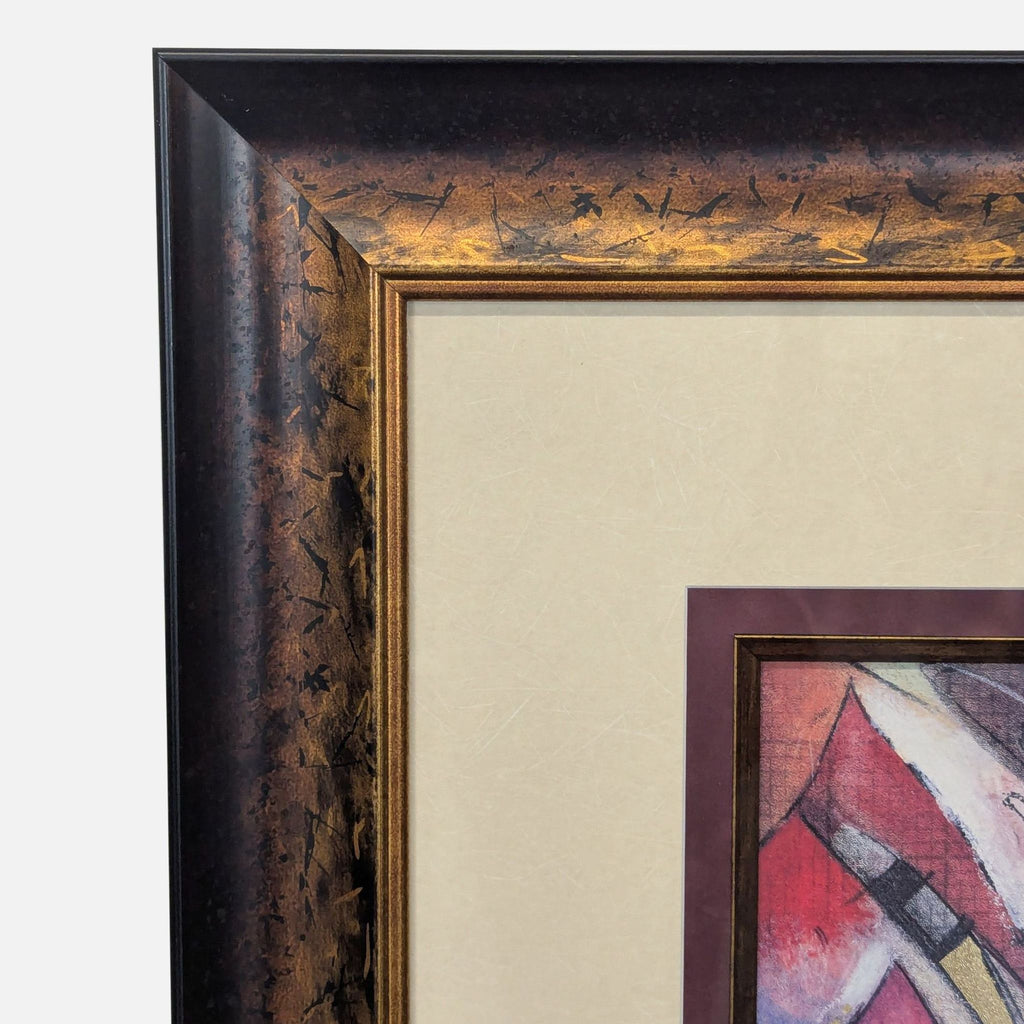 Daniel Kime Framed Abstract Mixed Media Artwork