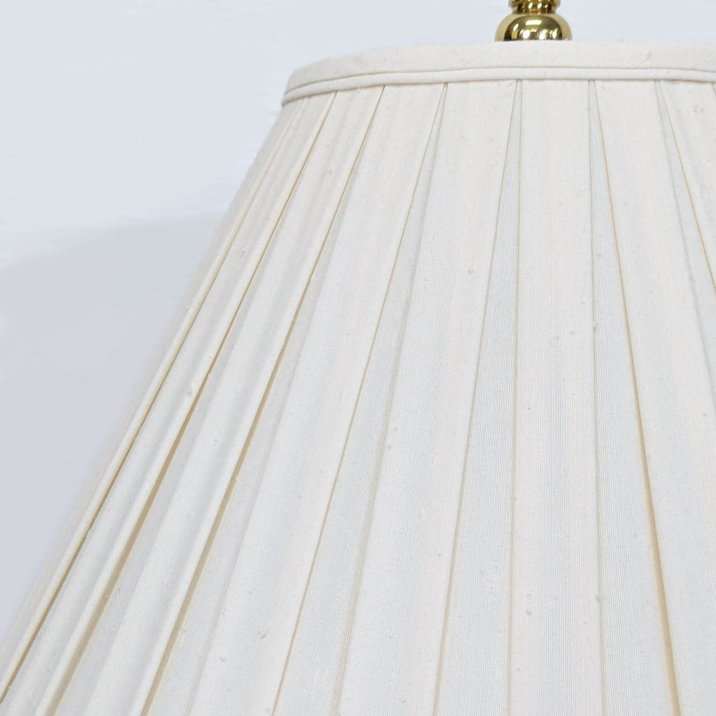 Elegant Oriental Accent Floral Ceramic Table Lamp with Classic Shade