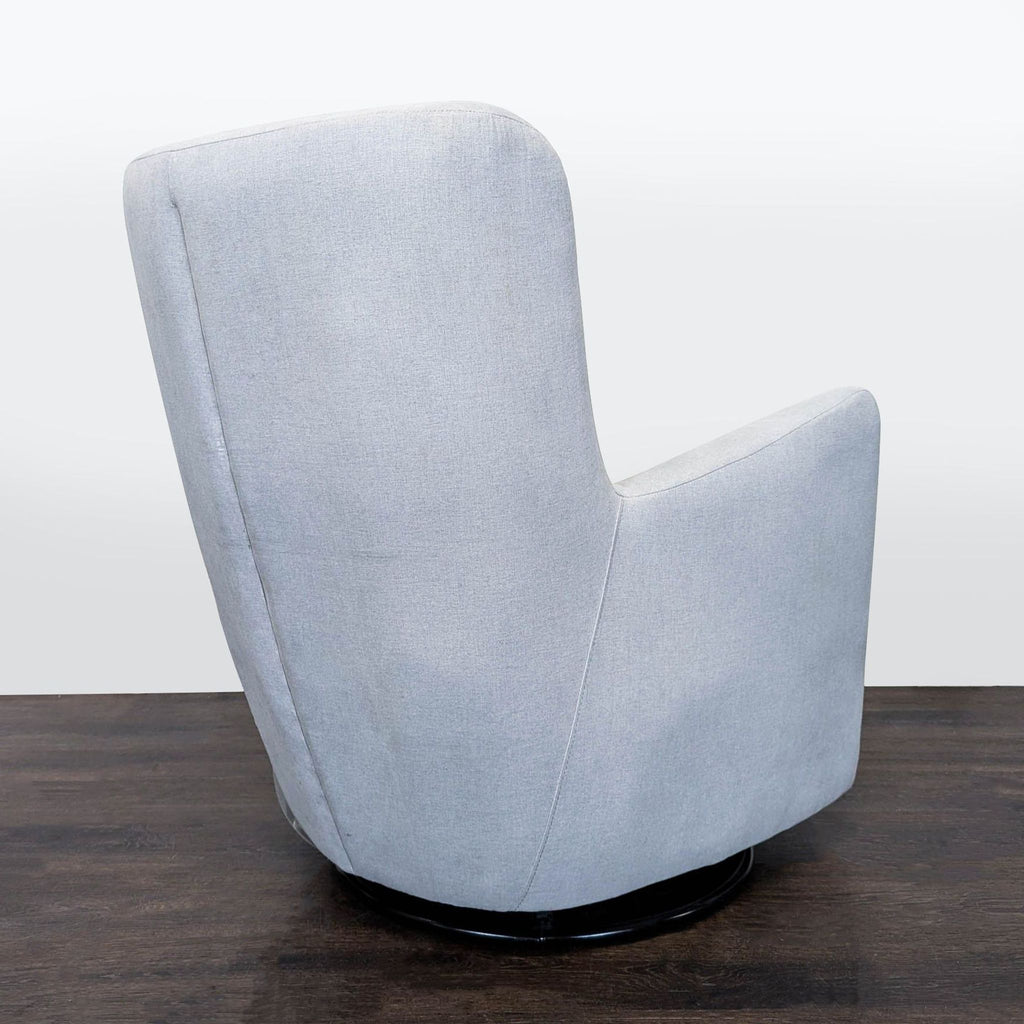 Pottery Barn Kids Hart Light Grey Swivel Lounge Chair