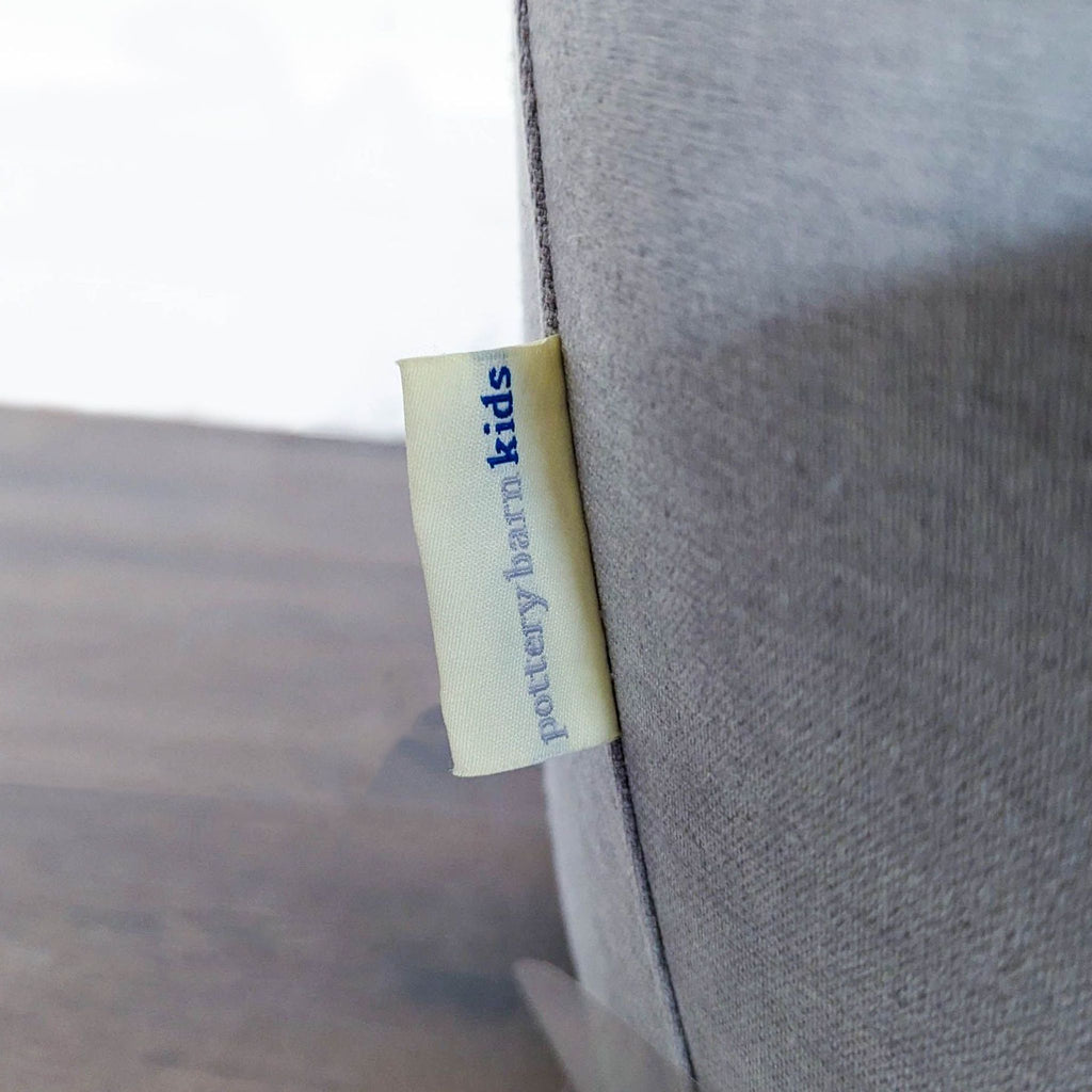 Pottery Barn Kids Hart Light Grey Swivel Lounge Chair