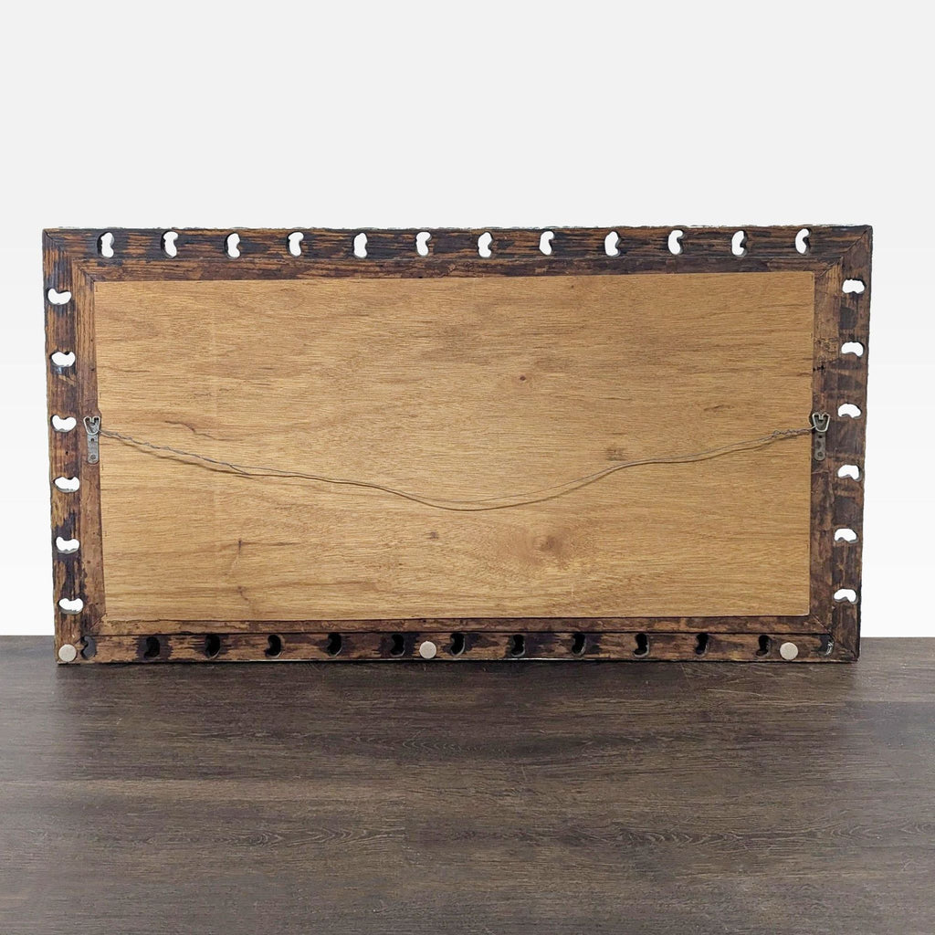 Vintage Carved Wood Wall Mirror