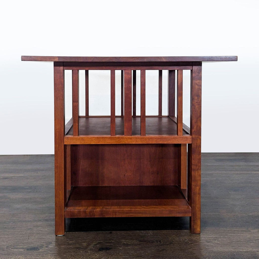 Mission Style End Table with Two Shelves