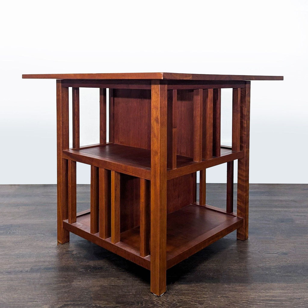 Mission Style End Table with Two Shelves