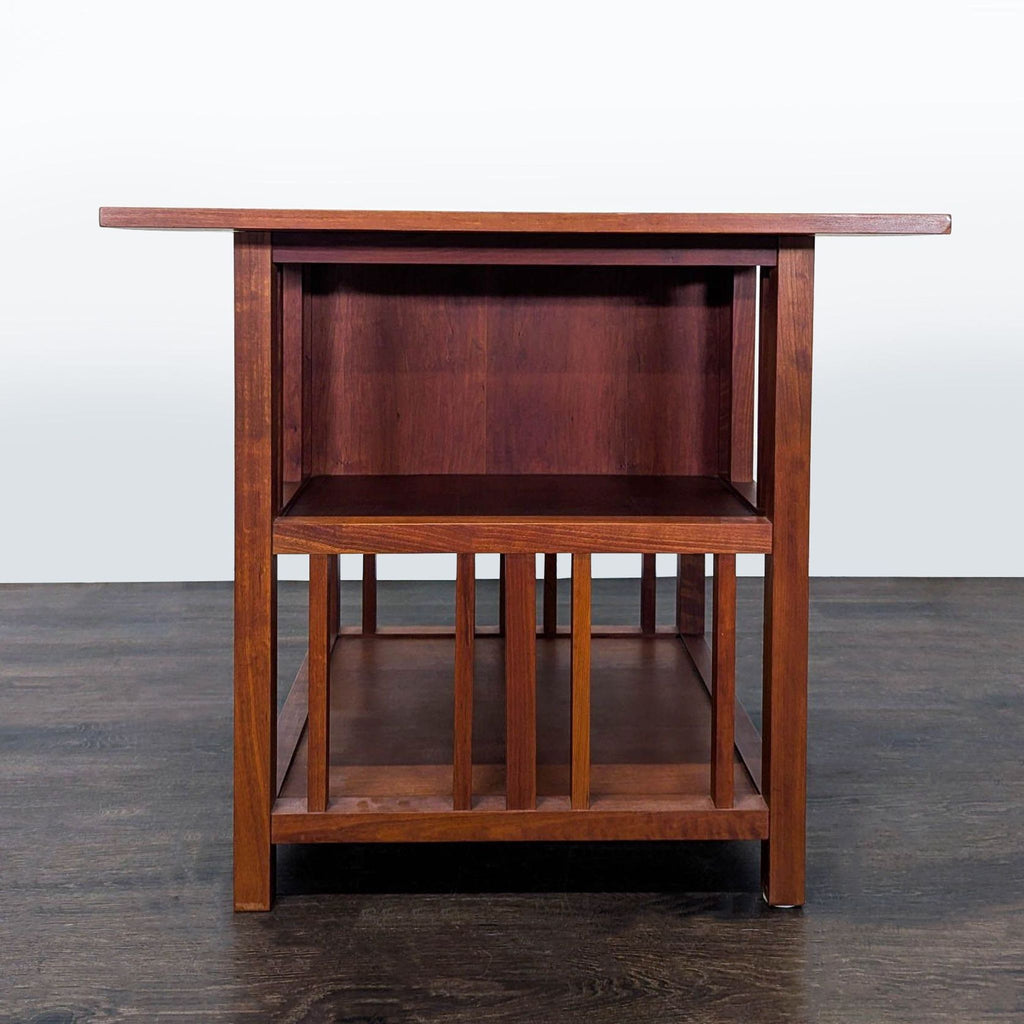 Mission Style End Table with Two Shelves