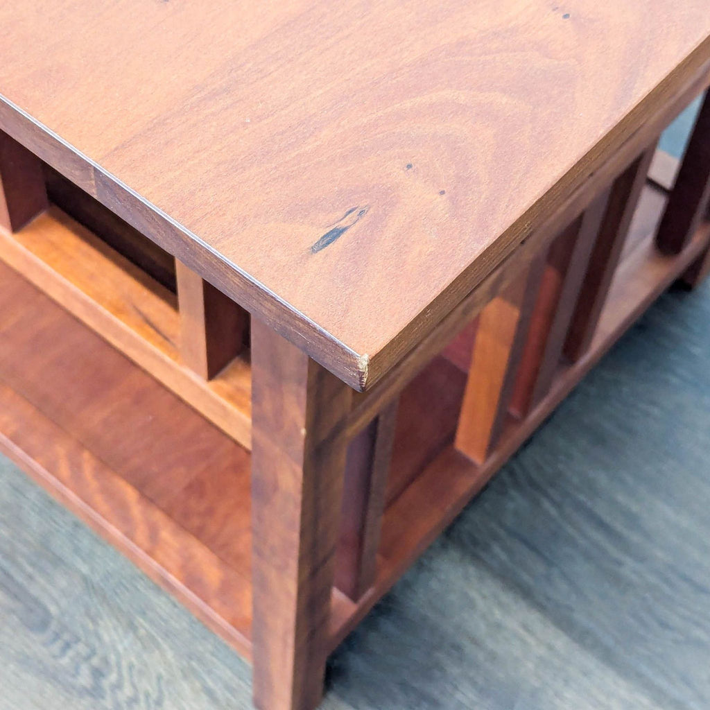 Mission Style End Table with Two Shelves