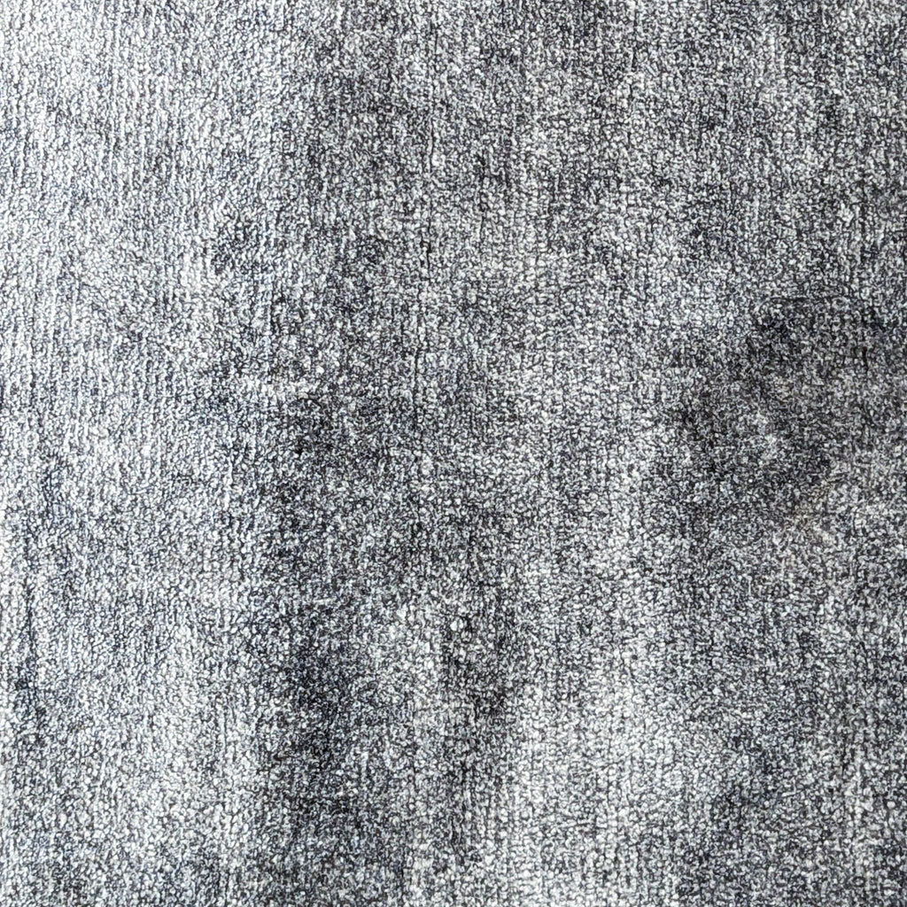 Stylish grey ombre CB2 rug featuring neutral tones and a cozy, soft texture suitable for any decor.