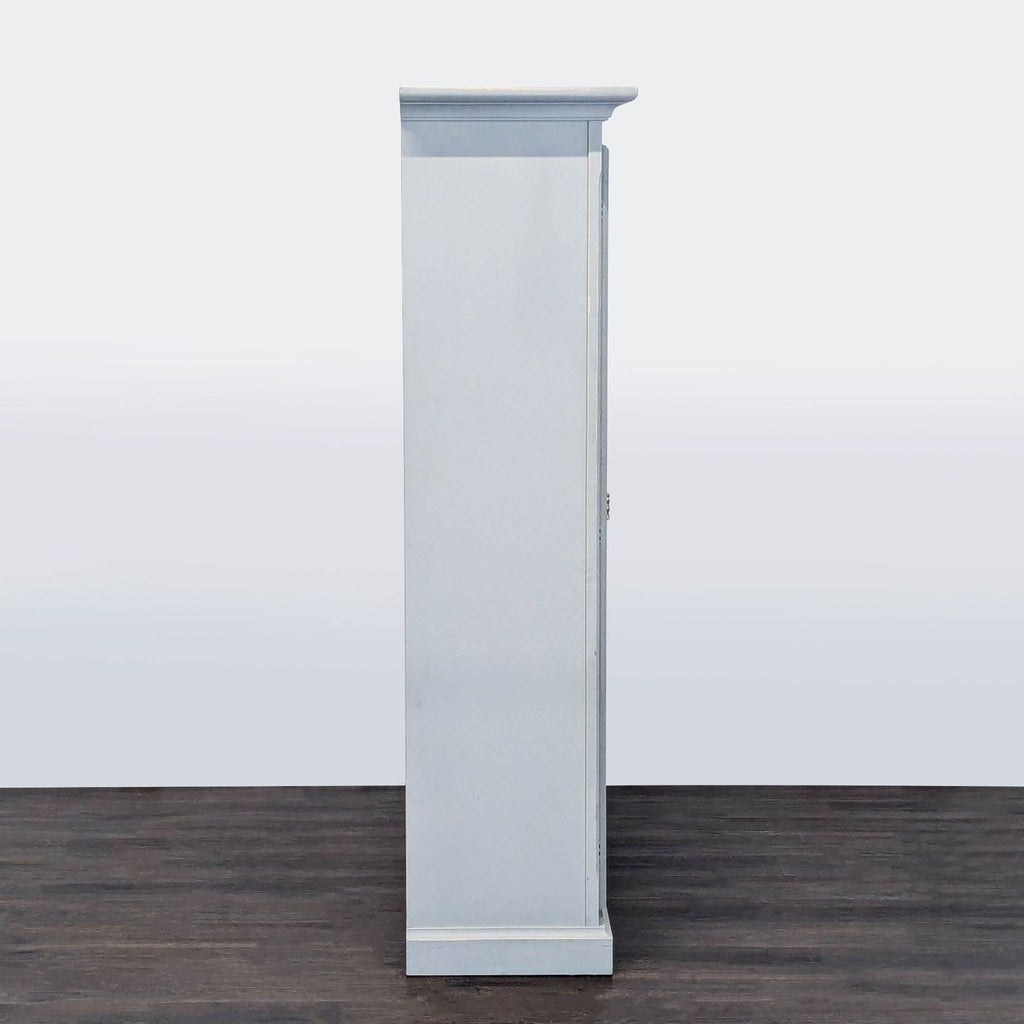 Crate & Barrel Cameo Glass Door Bookshelf with Adjustable Shelves
