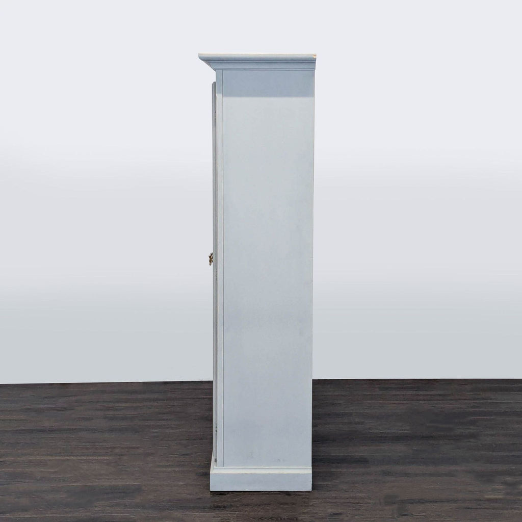 Crate & Barrel Cameo Glass Door Bookshelf with Adjustable Shelves