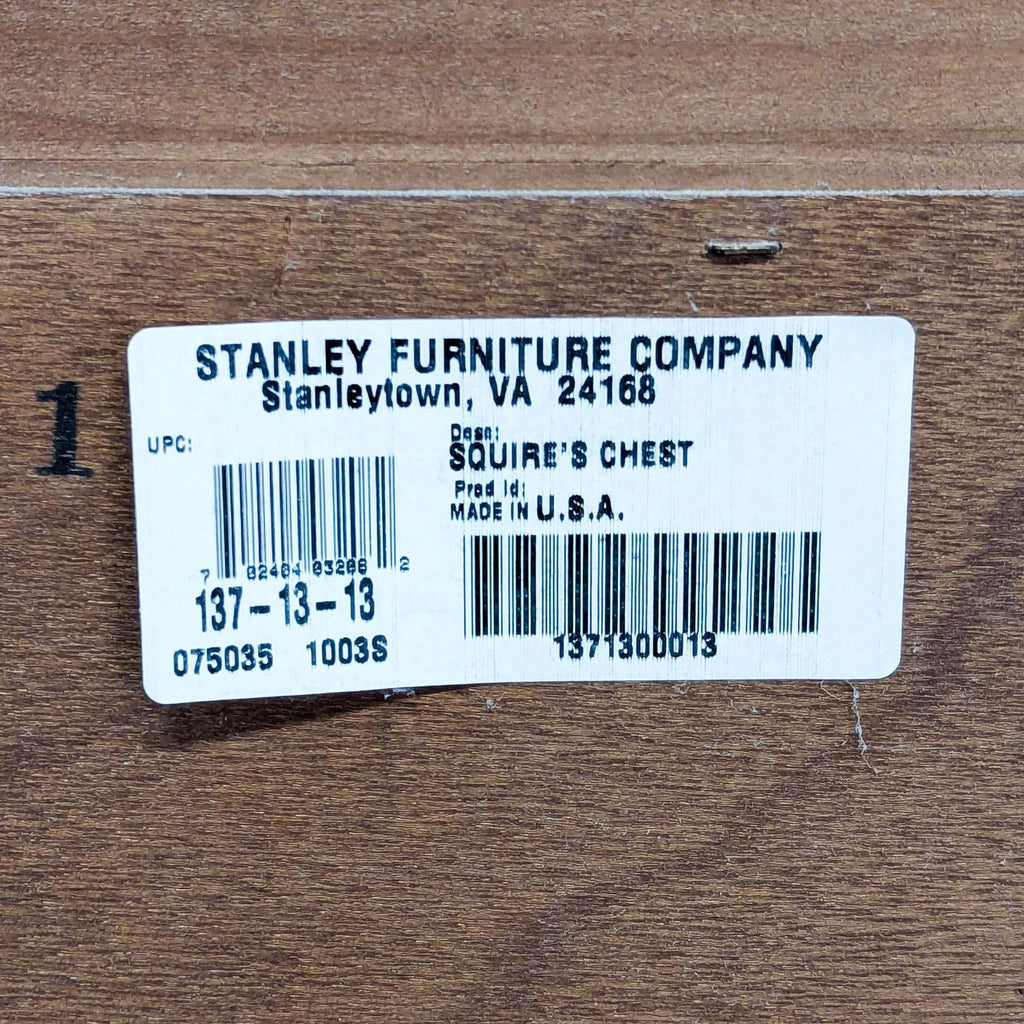 Stanley Furniture Squire 14-Drawer Solid Wood Dresser in Rich Cherry Finish