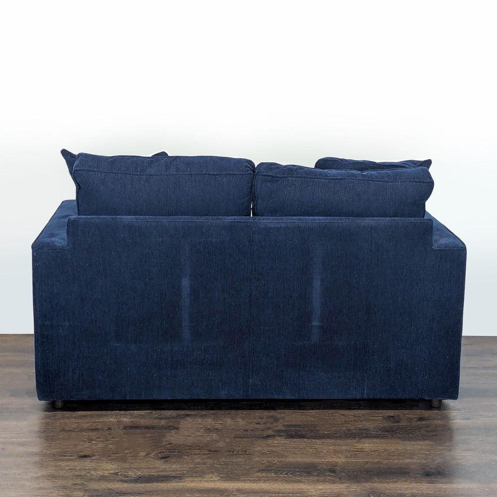Room and Board York Navy Blue Loveseat - Modern and Comfortable