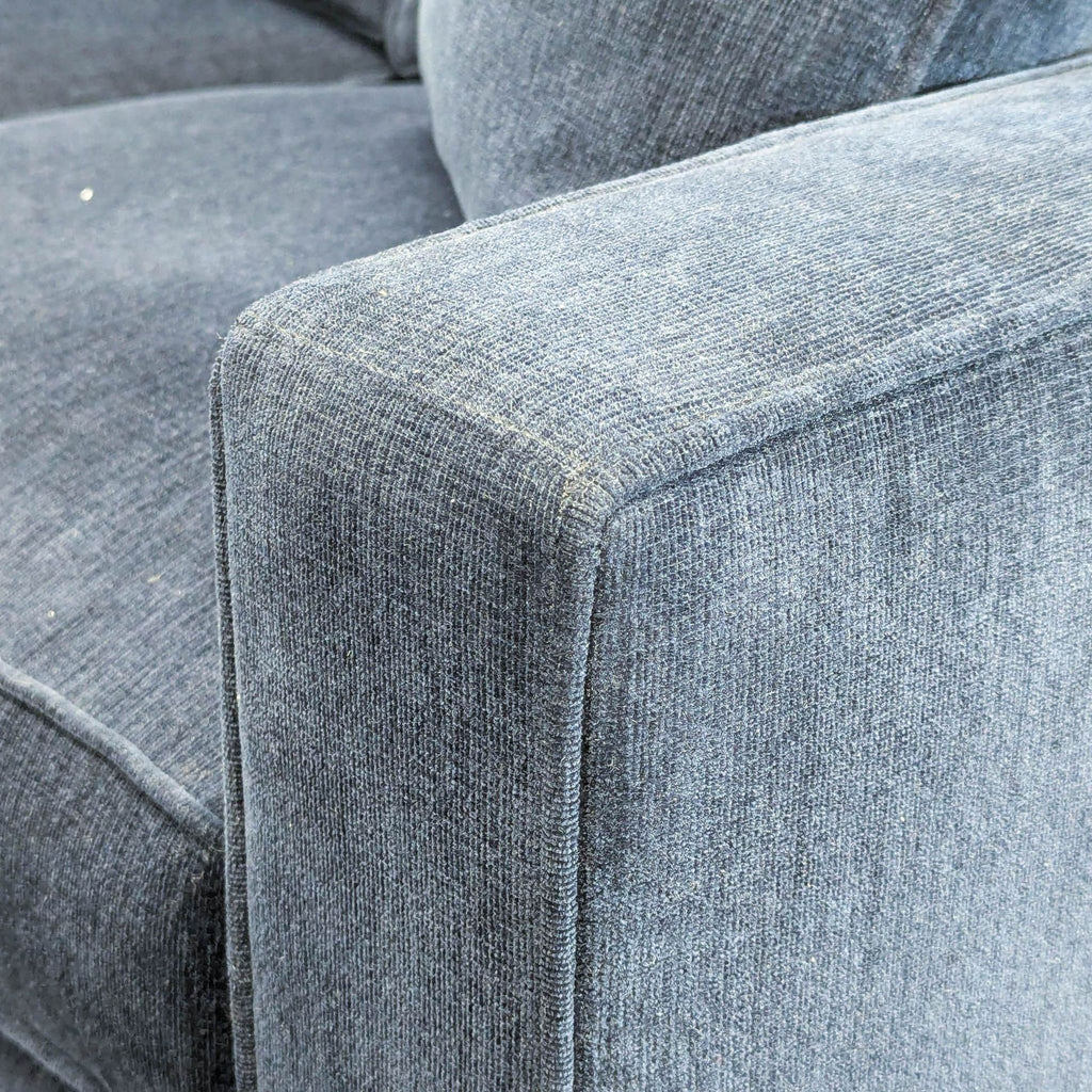 Room and Board York Navy Blue Loveseat - Modern and Comfortable