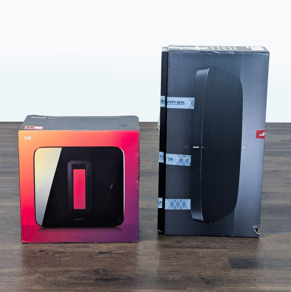Sonos Playbase wireless soundbase with a Sonos Sub wireless subwoofer