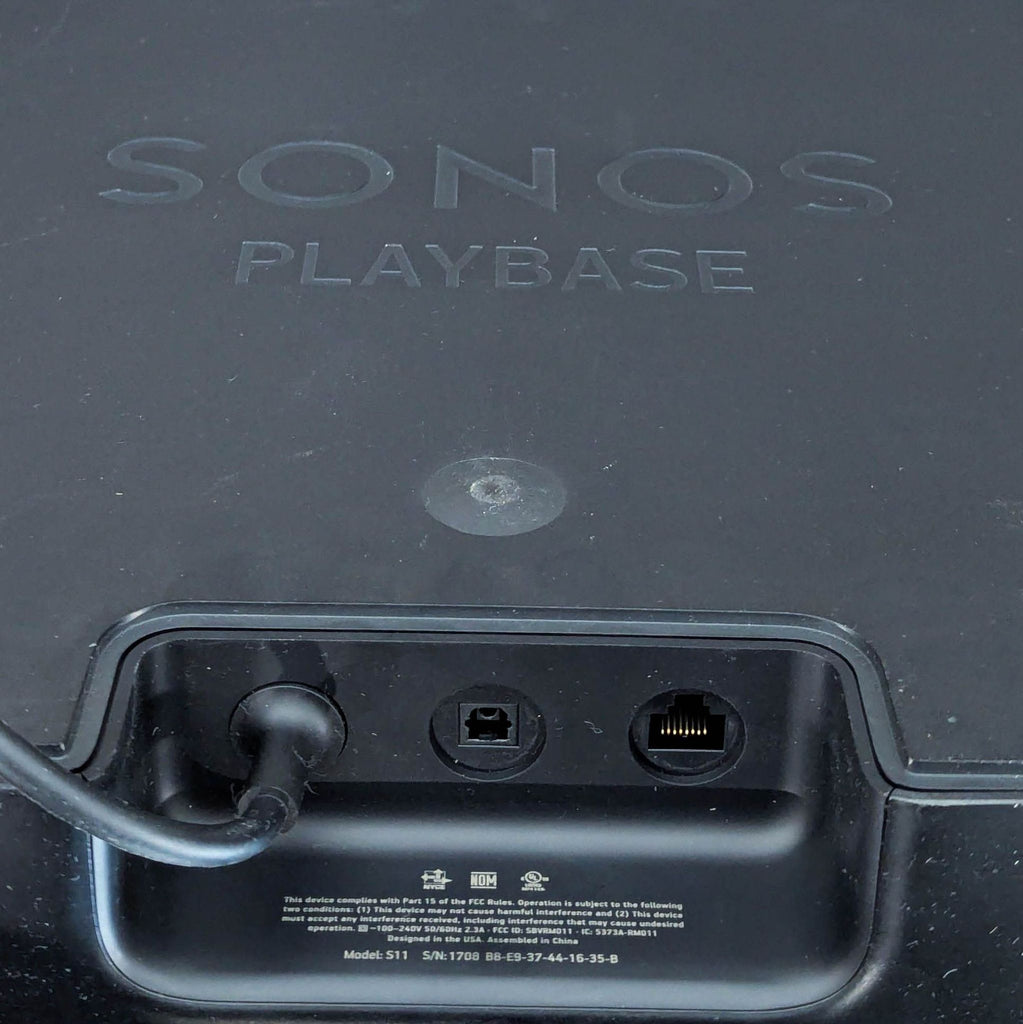 Sonos Playbase wireless soundbase with a Sonos Sub wireless subwoofer