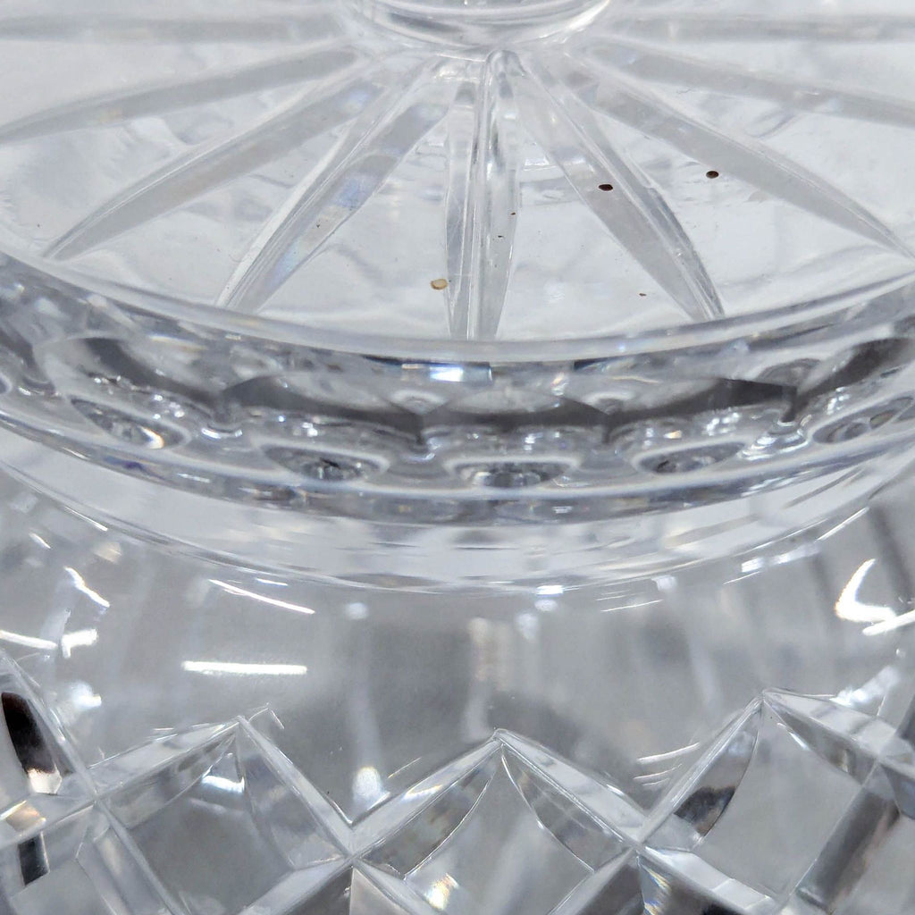 Ceska Canterbury Cut Crystal Lidded Biscuit Jar