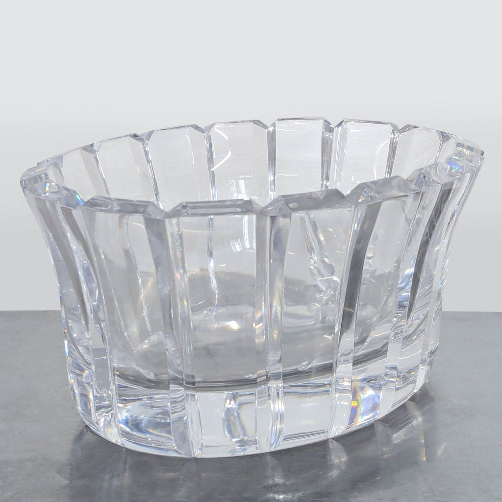 Vintage Orrefors Swedish Faceted Crystal Bowl - Accepted Offer (30.77% discount)