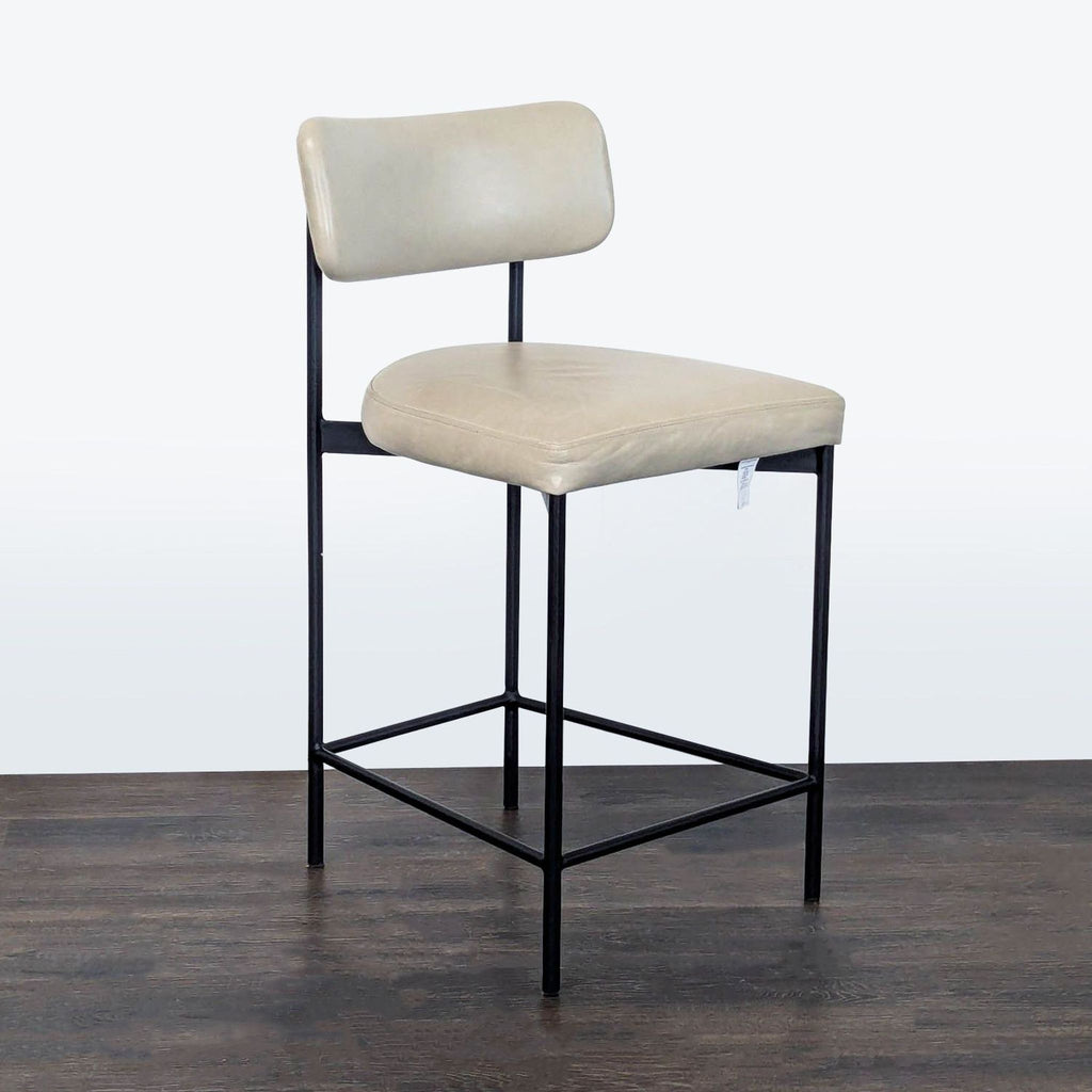 Pottery Barn Maison Leather Bar Stool