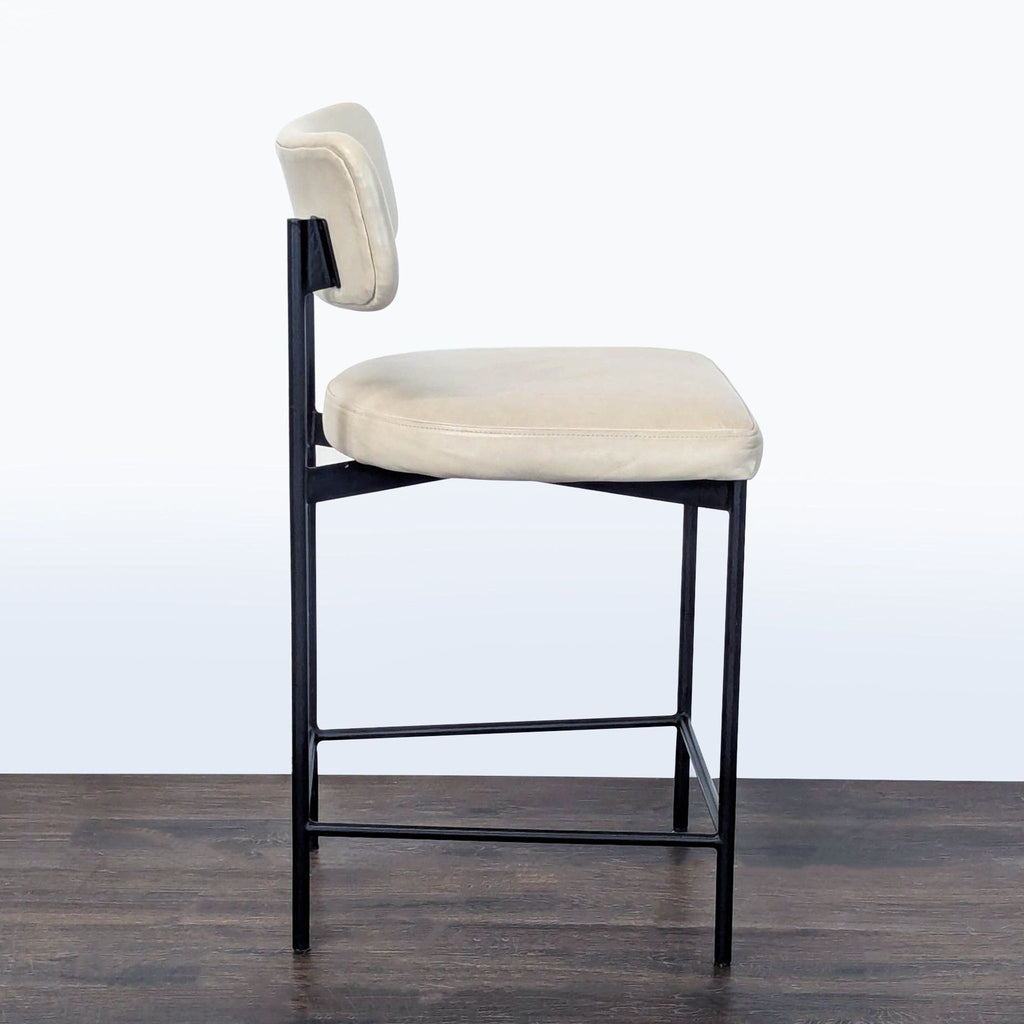 Pottery Barn Maison Leather Bar Stool