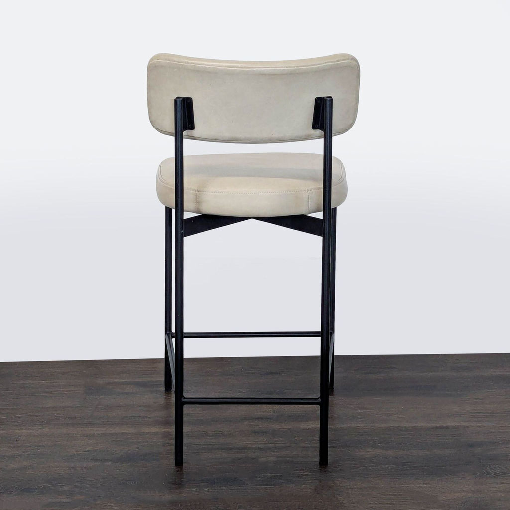 Pottery Barn Maison Leather Bar Stool