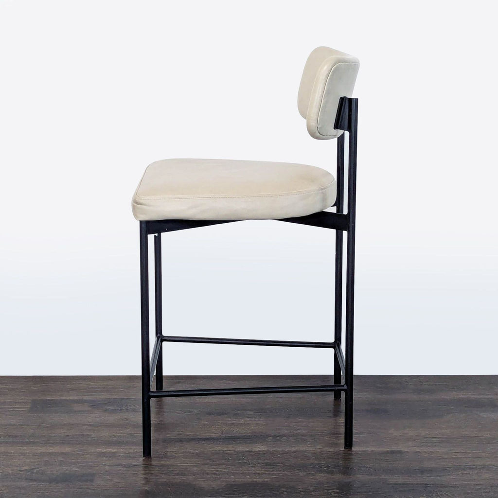 Pottery Barn Maison Leather Bar Stool