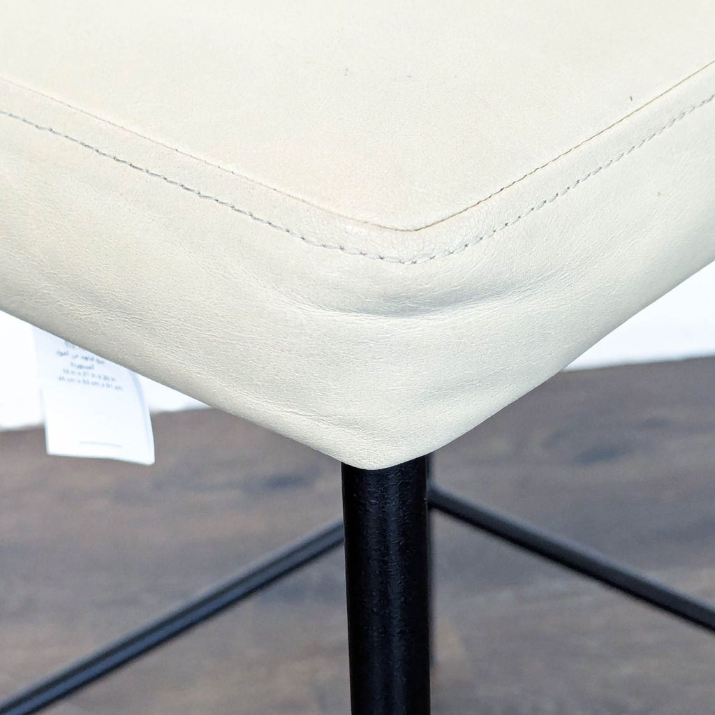 Pottery Barn Maison Leather Bar Stool