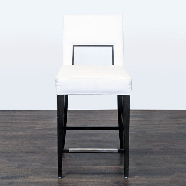 Certainly! Since you mentioned "these images" but didn't attach or describe any specific images, I'll generate three summarized alt texts for a generic item in the "Stools, Ottomans & Benches" category, branded by Rene Cazares. Please adjust if you provide more details: