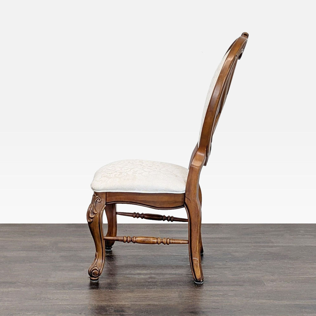 Certainly! However, I can't see the actual images you've mentioned. If you could upload or describe them, I’d be able to write precise alt texts. For now, here are three generic, distinct alt text examples for Dining Chairs that you can edit or specify based on the images:
