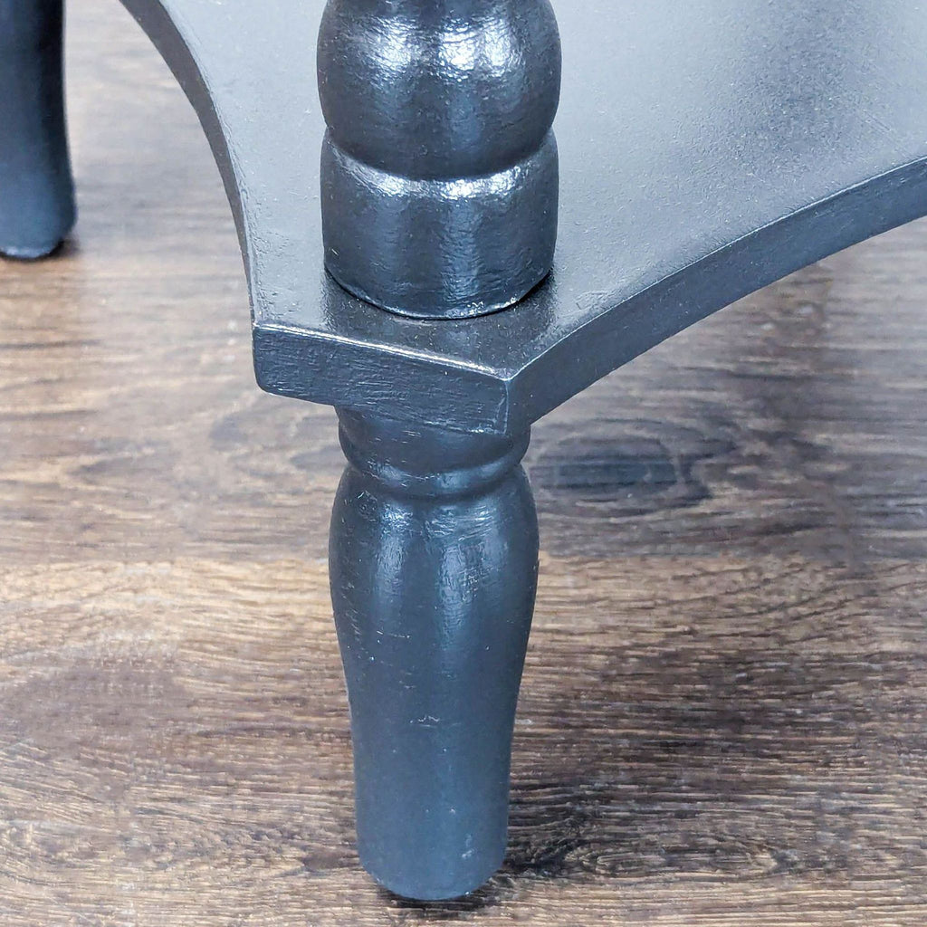Wood Spindle Leg Plant Stand with Shelf