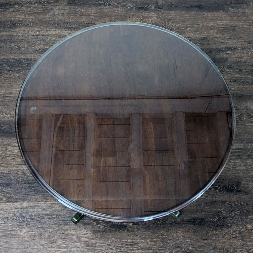 Pier 1 Imports Wood Pedestal End Table