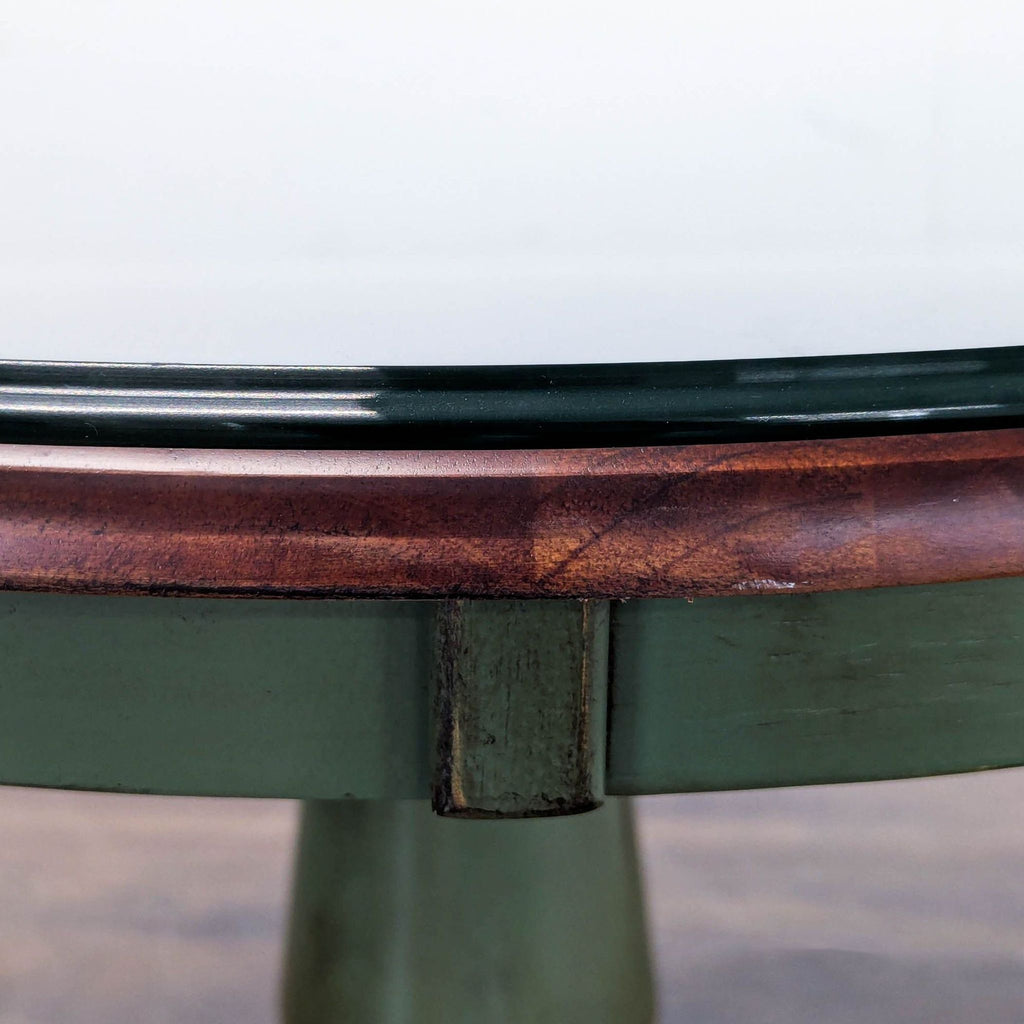 Pier 1 Imports Wood Pedestal End Table