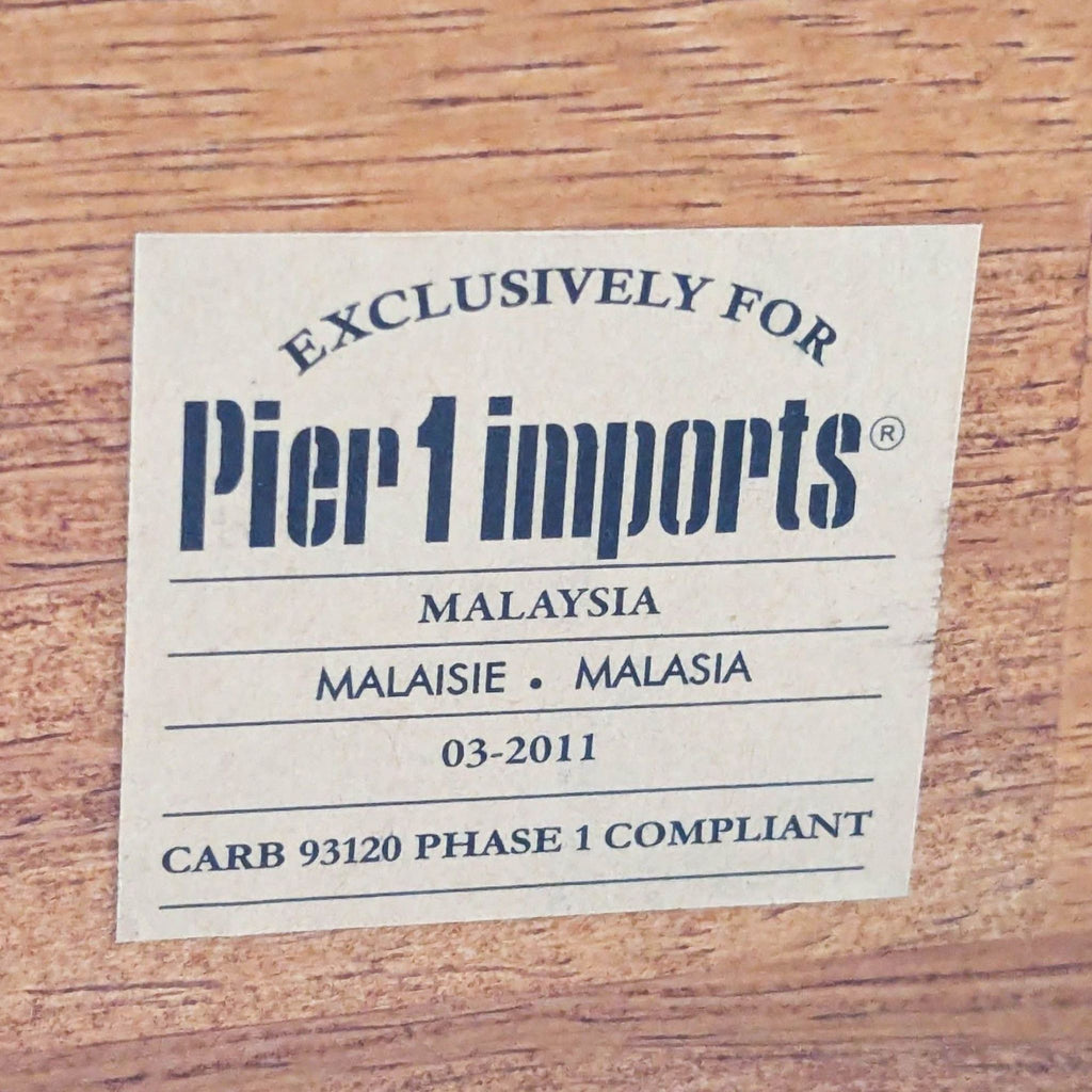Pier 1 Imports Wood Pedestal End Table