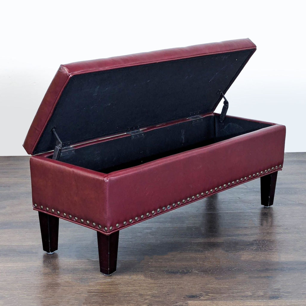 Elegant Office Star bench featuring button tufted top and nailhead accents, categorized under Ottomans.