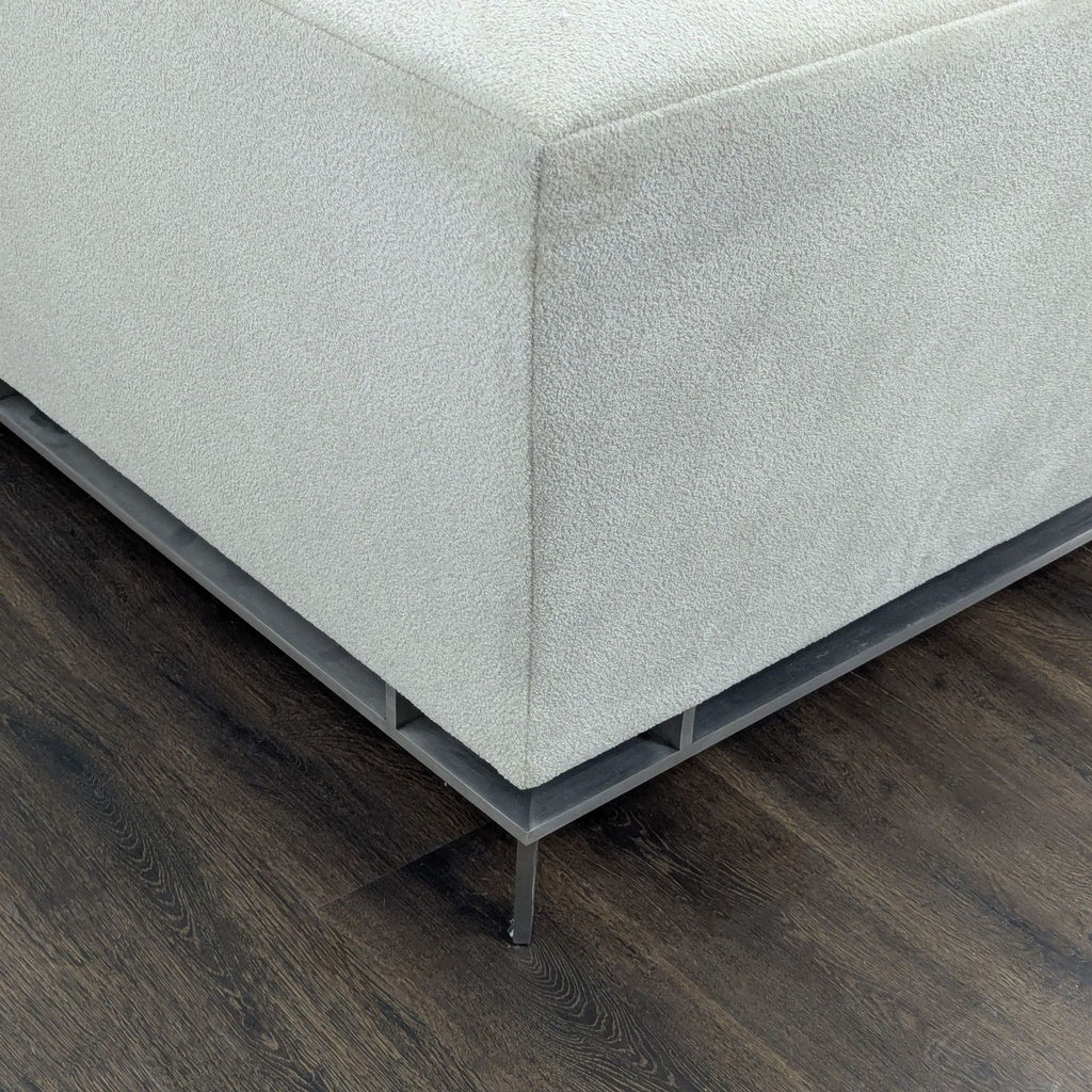 A. Rudin Modern Light Beige Sectional Sofa – Spacious L-Shaped Comfort