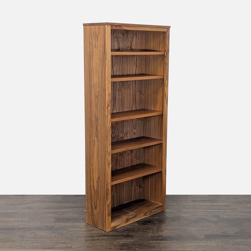 Room & Board Woodwind Tall Walnut Bookshelf with 6 Shelves
