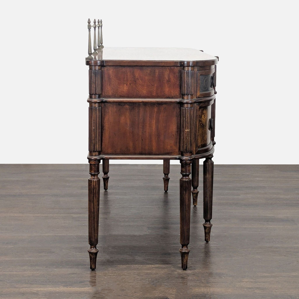 Sideboard with Decorative Veneers and Metal Embellishments