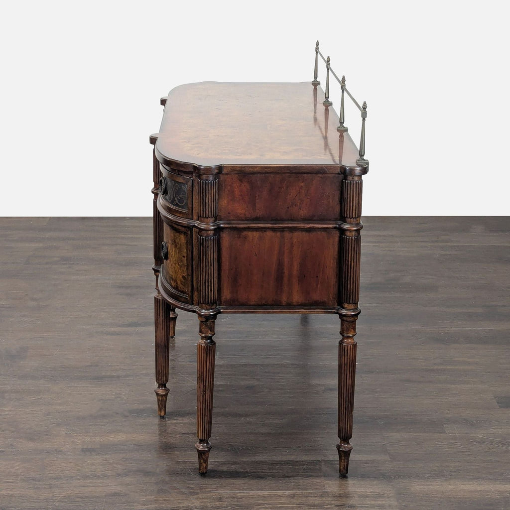 Sideboard with Decorative Veneers and Metal Embellishments