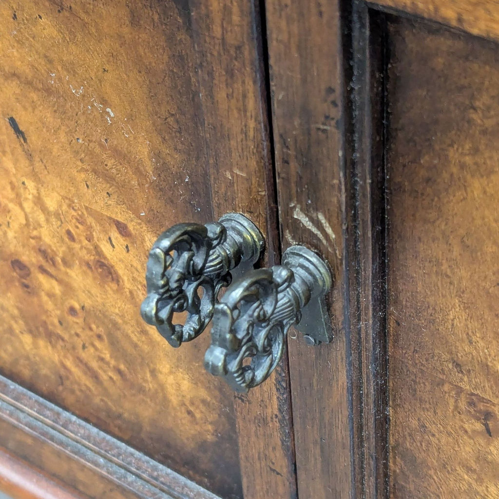 Sideboard with Decorative Veneers and Metal Embellishments
