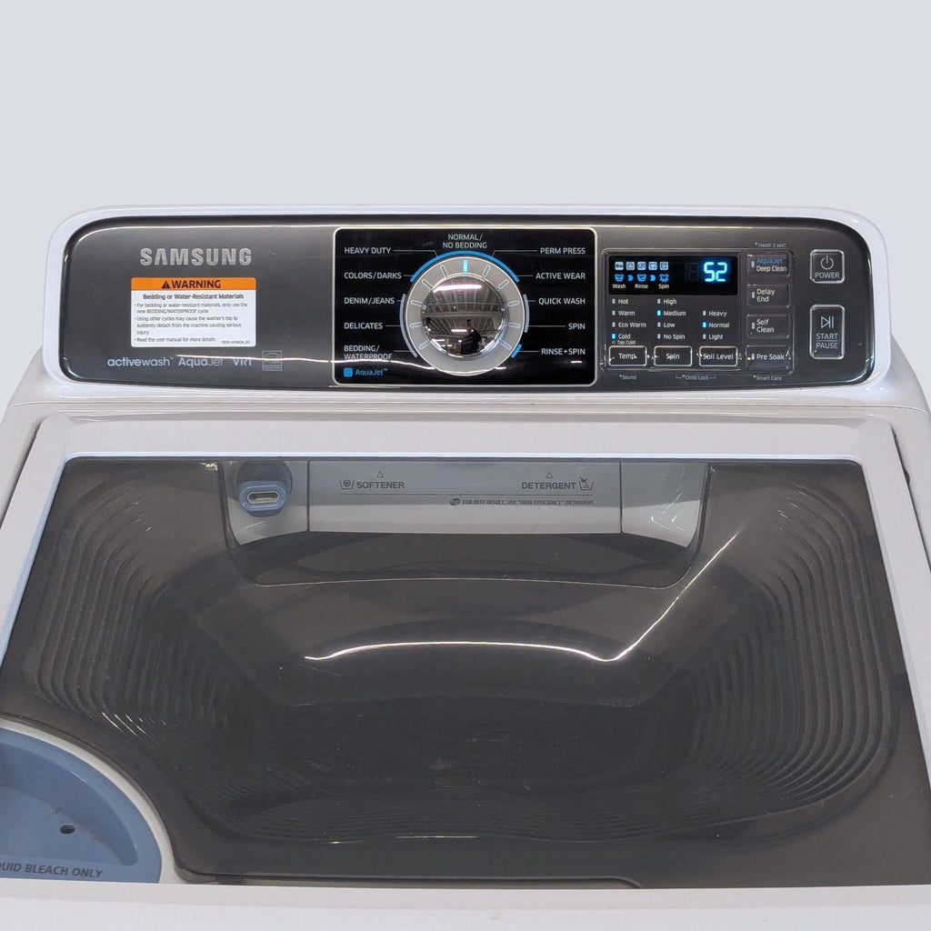 Samsung Top Load Washer with Easy Control Panel - White