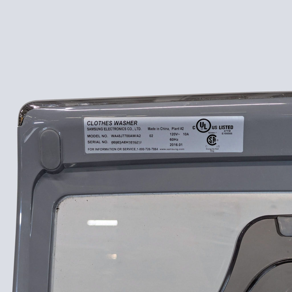 Samsung Top Load Washer with Easy Control Panel - White