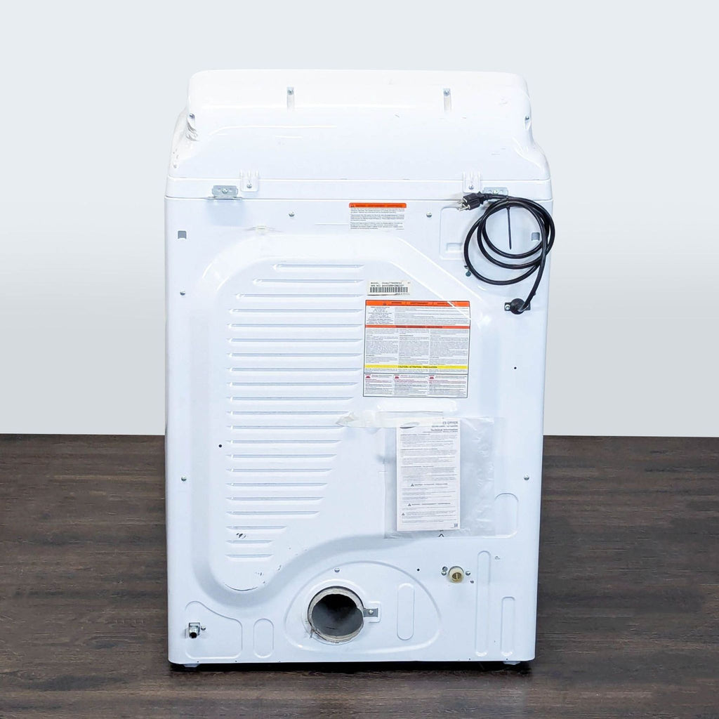 Samsung Electric Dryer with Glass Door - White