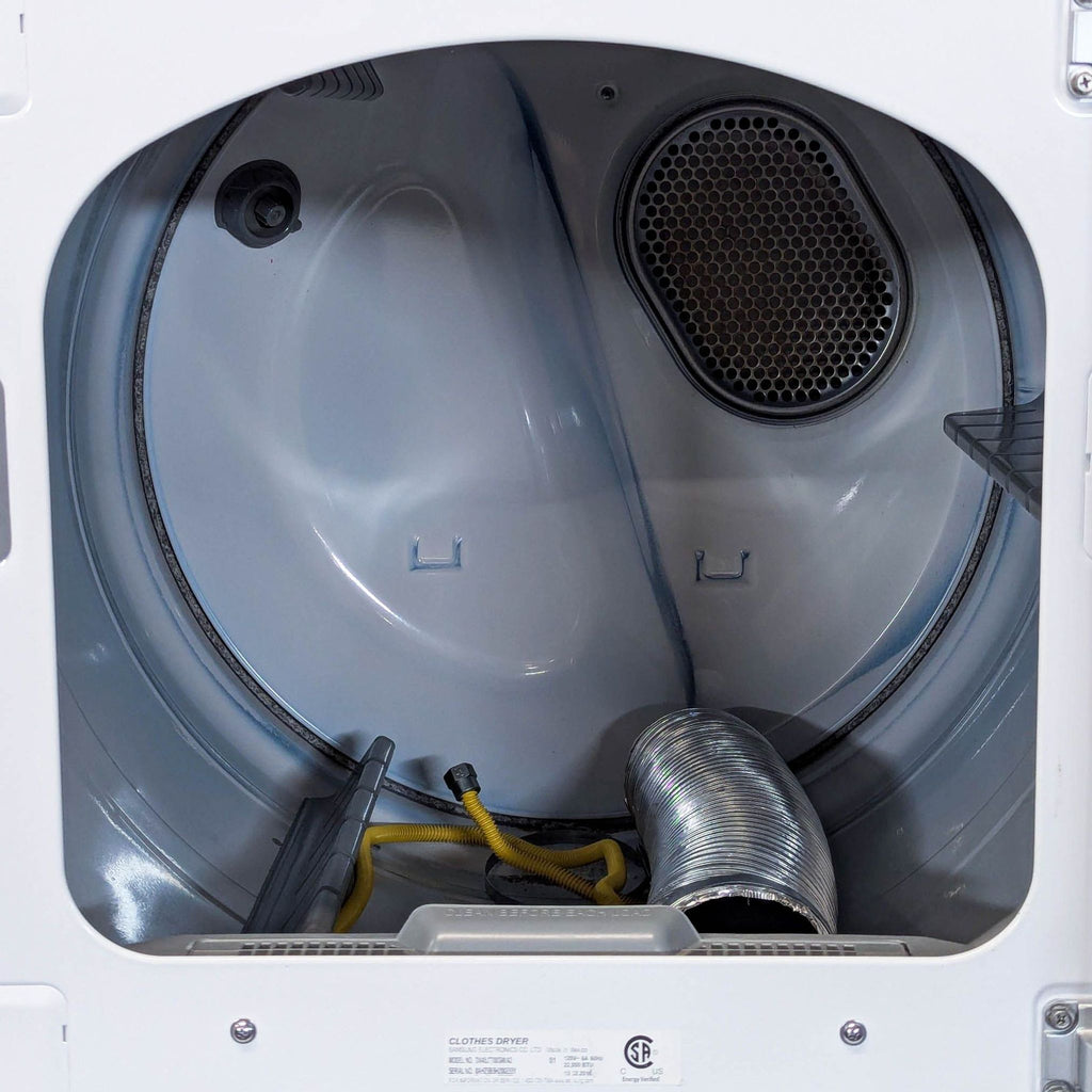 Samsung Electric Dryer with Glass Door - White