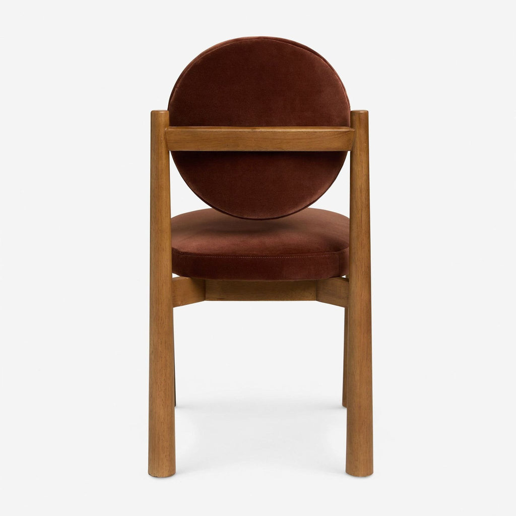 3. Lulu and Georgia dining chair with minimalist design and comfortable padding, designed for chic dining area settings.