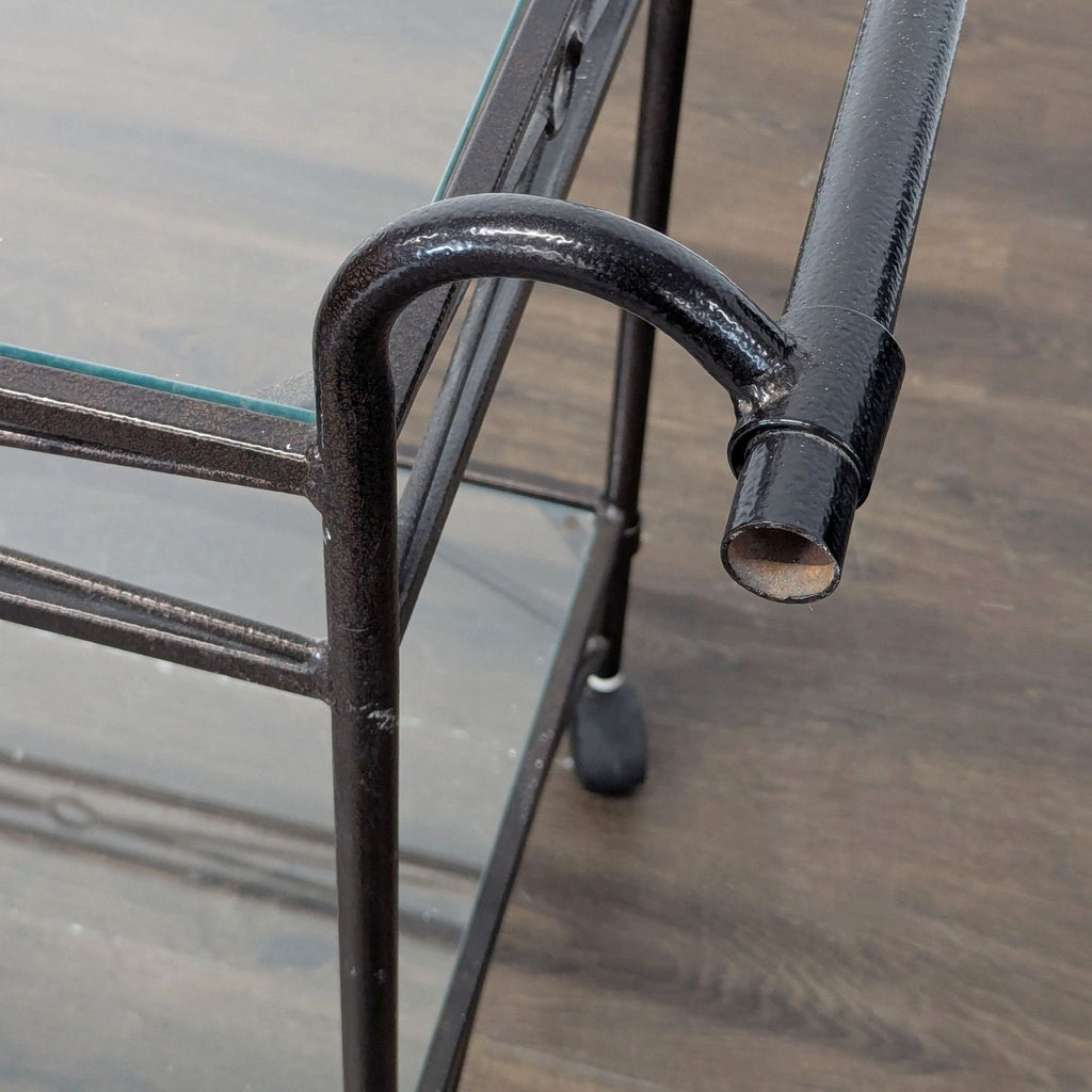 Metal and Glass Bar Cart